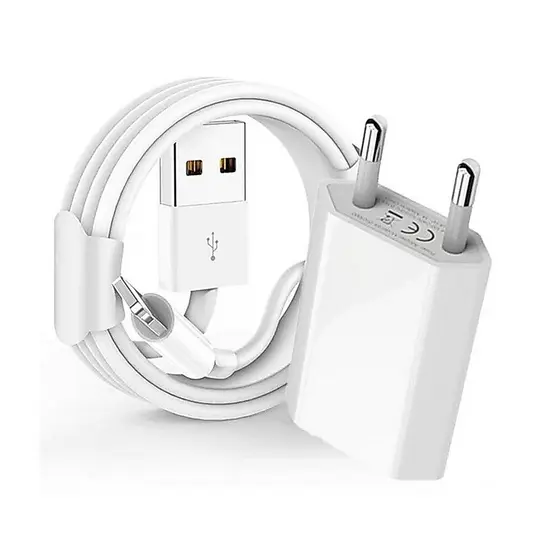 Carregador iPhone  completo Fonte USB 10W com Cabo