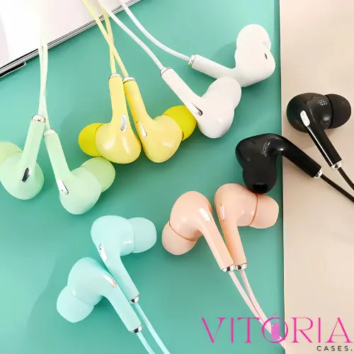 Kit 10 Fones Kit 5 Fone De Ouvido Kit 2 Fones Coloridos Cores Aleatórias