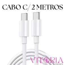 Cabo Tipo C 2 Metros Tipo C Dois Lados Para Cabo De Carga Rápida Cabo 60W