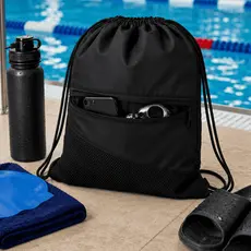 Mochila Saco Nylon Resistente Esporte Academia Treino Cordão Unissex Sacochila