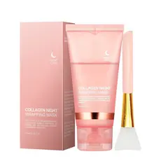 MÁSCARA Facial de venda quente Colágeno Aplicar MÁSCARA Hidratante Facial Hidratante Máscara de Dormir Peeling