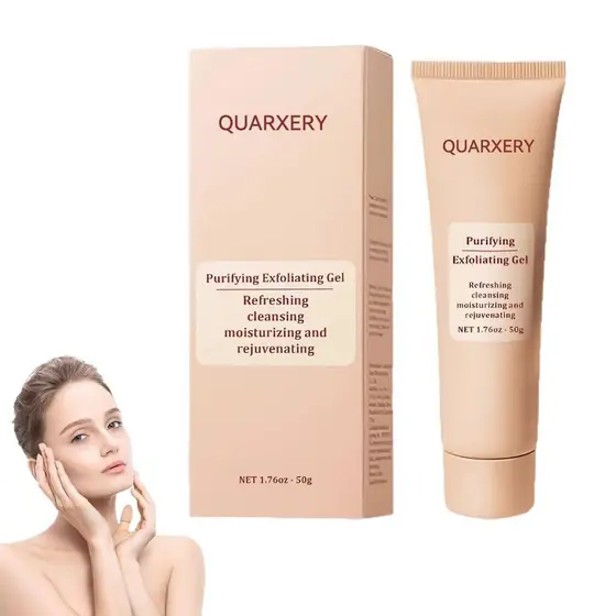 Z QUARXERY 50g Gel Esfoliante Purificante Limpeza Profunda Gel Esfoliante Corporal Facial 0