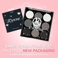 K'APEINE Paleta de sombras de areia prateada de nove cores peroladas finas piscando sombra segurar maquiagem renderizaçã