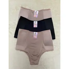 Kit 3 Calcinhas Cós Alto Cinta Modeladora Feminina Reduz Medidas