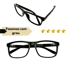 Óculos Completo Armação Acetato Masculino Com Lentes Em Anti Reflexo Com Seu Grau