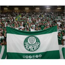 Bandeira Palmeiras 1,50x1,00 Grande Torcida Decorativa Tecido Poliéster