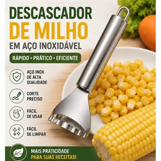 Descascador de Milho de Aço Inoxidável