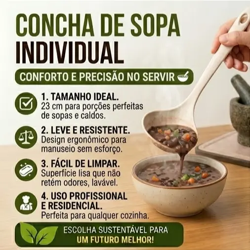 Concha de Sopa Prática e Resistente de 23 cm - Escolha a cor!