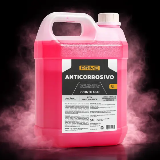 Fluido Radiador Pronto Uso Rosa 5 Litros Alta Proteção Evita Corrosão E Incrustação Envio Rápido