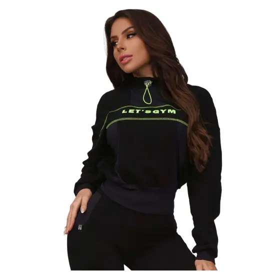 Blusa Moletom Feminino Lets Gym Casaco Gola Alta Blusa De Frio, confortavel, moletom feminino, casaco feminino.
