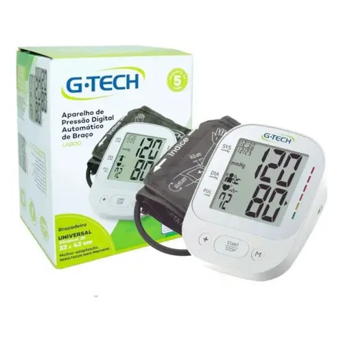 Aparelho medidor de pressão arterial digital de Braço G-Tech LA800