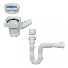 Adaptador Para Máquina Lavar Louça Saída + Sifão Sanfonado