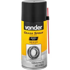 Graxa Spray Branca à Base de Lítio 300ml /200g Vonder