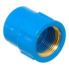 Luva Soldavel Bucha Latao Azul Lr 25mmx1/2" Plastilit