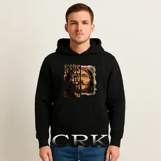 Moletom Canguru Com Capuz Unissex Jesus Estampado Blusa de Frio