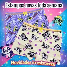 kit 10 Shortinho box menina calcinha boxer confortável