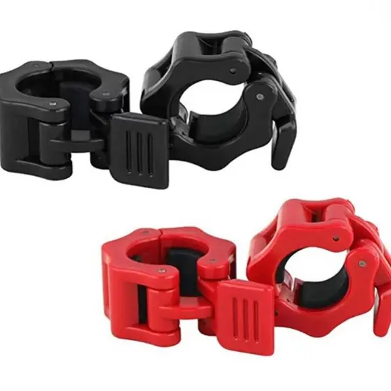 1par/2par Presilhas Trava Rápida 25mm Para Barra De Academia Halter Jaw Lock 2,5cm Acessórios Musculação Par