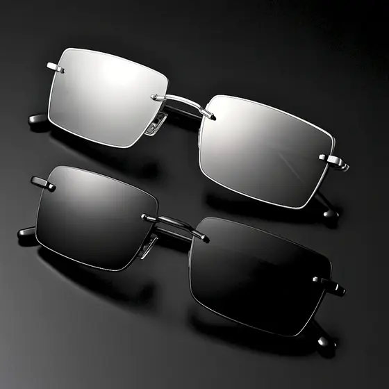 Óculos de Sol da Moda Masculino Estilo Europeu – Lupa Espelhada Com Moldura UV400