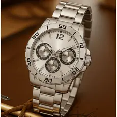 Relógio Masculino De Negócios com Pulseira De Liga e Movimento De Quartzo, para Festas, Reuniões