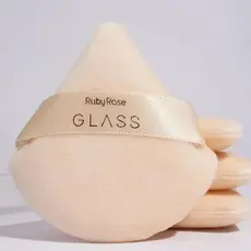 Esponja de Pó Glass Glow – Aplicação Uniforme e Efeito Natural