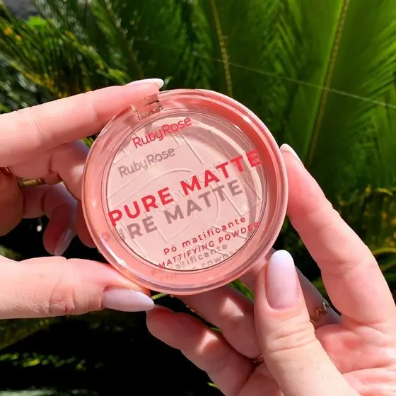 Pó Compacto Facial Matificante Pure Matte | Ruby Rose linha rosa