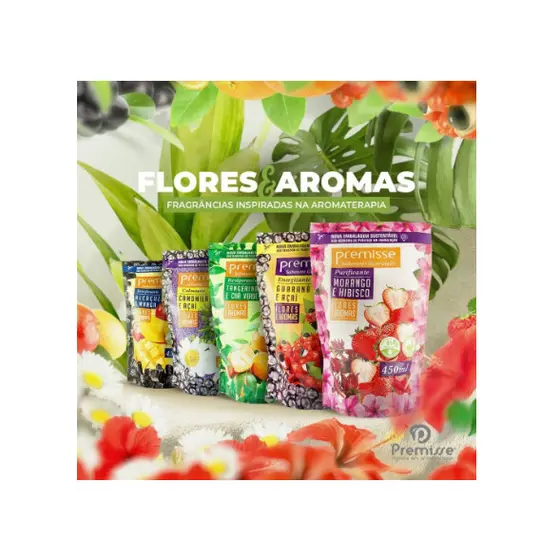 Sabonete Líquido Flores e Aromas Refil 450ml - Premisse