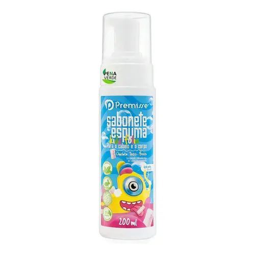 Sabonete Espuma Kids Chiclete Tutti-Frutti 200ml - Premisse