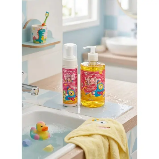 Kit sabonete Liquido e sabonete de espuma infantil