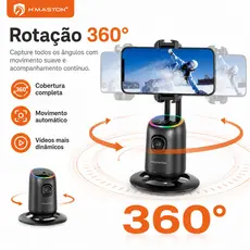 H'maston ZB07 Gimbal Suporte Celular 360° Rastreamento Facial Suporte de telefone versátil