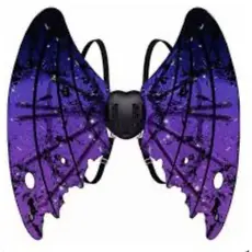 Asa Shadow Com Led Fantasia para criança Movimento E Música Halloween