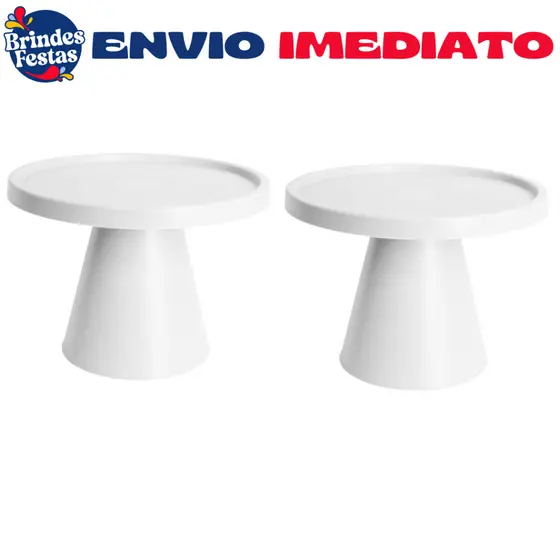 Kit 2 Boleira Cone 21cm - Festa - Descoração - Lançamentos Novo