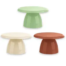 Kit 3 - Boleira Cogumelo 18cm - Decoração - Festa Novo