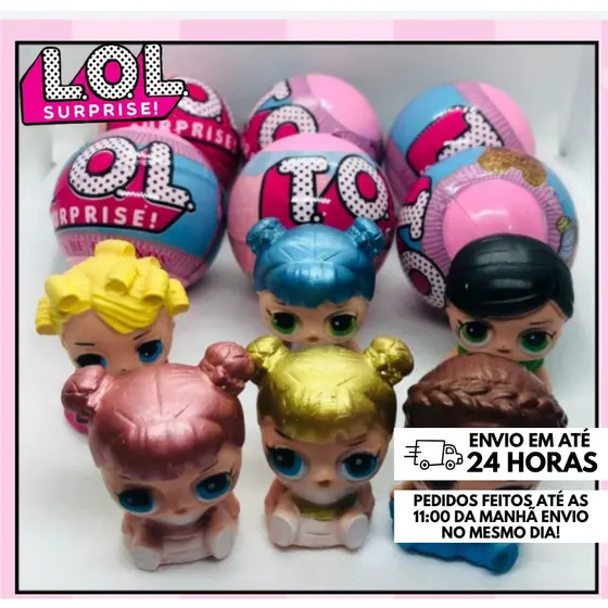 Kit Cápsulas Surpresa LOL Surprise com Mini Brinquedos | Lembrancinhas, Brindes e Presentes Infantis