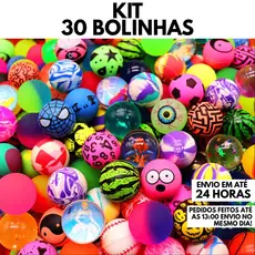 Kit 30 Bolinhas 27mm Pula Pula Multicoloridas Festa Brinquedo Infantil