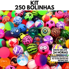 Kit 250 Bolinhas 27mm Pula Pula Multicoloridas Festa Brinquedo Infantil