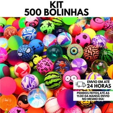 Kit 500 Bolinhas 27mm Pula Pula Multicoloridas Festa Brinquedo Infantil