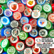 Kit Bolinhas 27mm Pula Pula Times de Futebol Brasileiro Festa Brinquedo Infantil