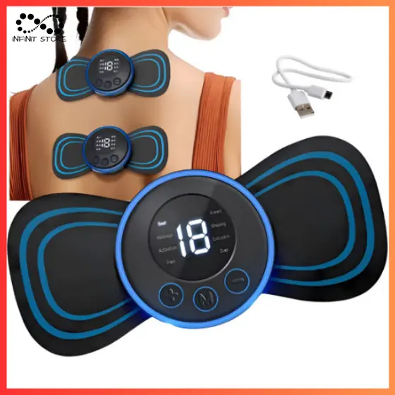 Mini Massageador Elétrico Portátil Cervical Alívio Muscular