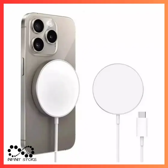 Carregador Magnético Magsafe Com Fio Para Iphone Cabo Tipo C Carregamento Rápido