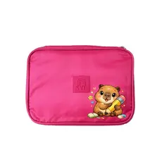 Estojo Escolar Capivara Fofa com Divisória Lapis Caneta de Elástico Jumbo Box 100 Pens Personalizado