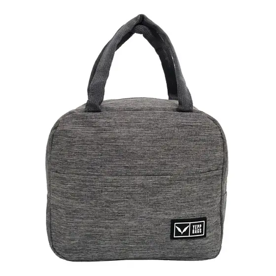 Bolsa Térmica Portátil Cinza - Impermeável, Compacta e com Design Moderno