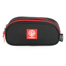 Estojo Escolar Enaldinho Infantil Meninos Bolsa de Lápis Original Luxcel Zíper Duplo