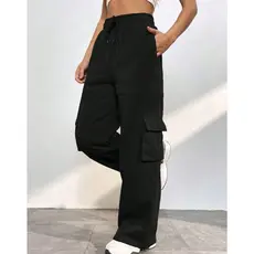 Calça Cargo Femenina 5 Bolsas Elastico