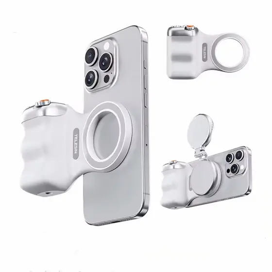 Luz De Preenchimento Magnética Mini Selfie Light 3 Modos De Brilho Ajustável Para Smartphone