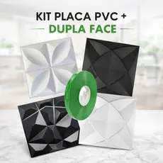 Kit 5 á 150 Placas PVC 3D Com Dupla Face Para Parede Decoração