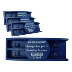 kit 12 Apagador Lousa Quadro Branco Porta Caneta Imã Masterprint