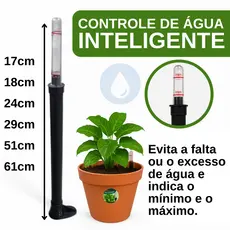 Indicador de Nível de Agua Plantas Medidor de Umidade Sensor Controle de Irrigação  Vaso