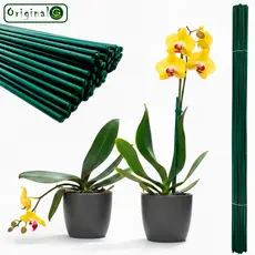 Suporte Plantas Tutor Flores Kit com 5  10  15 Varetas Revestidas PVC Vasos Jardim
