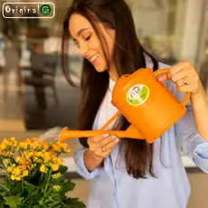 Regador de Plantas Decorativo Okla Plástico 1,5L Jardim Jardinagem Horta Bico Fino Chuveiro