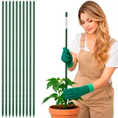 Tutor para Plantas 90cm Haste de Sustentação para Tomate, Pepino, Feijão-Trepador, Ervilha e Plantas Trepadeiras